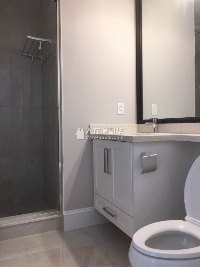 本拿比Metrotown 附近全新屋独立出入2房1厅出租,新房全新装修全新电器