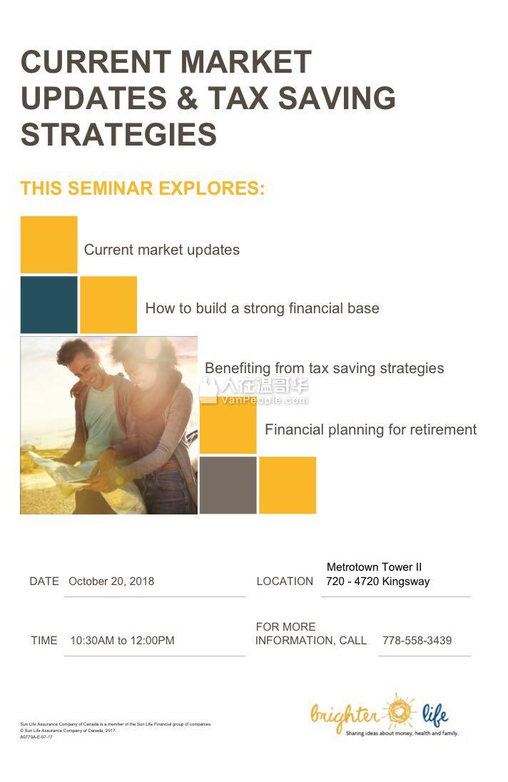 Tax Saving Strategies and Current Market Updates