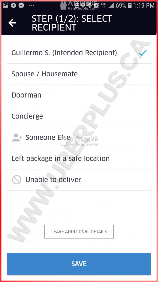 Delivery Driver Food Courier -UberEats- Self Employed