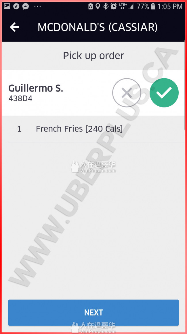 Delivery Driver Food Courier -UberEats- Self Employed