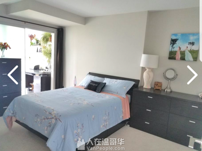Downtown( Yaletown)一房一厅一书房海景Penhouse 出租