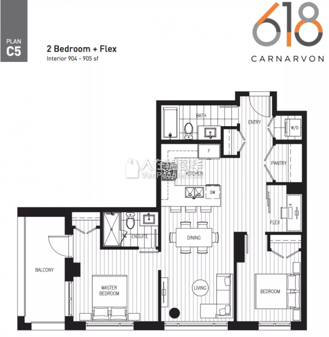 【加西置业楼花团购】*618 Carnarvon* 新西敏河畔精品高端公寓 宁静与便捷的完美结合