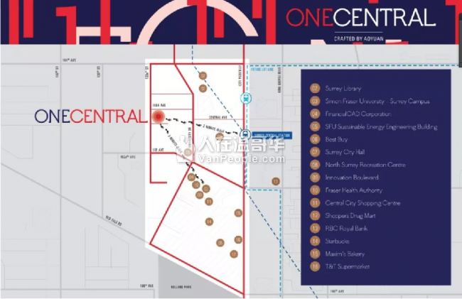 【加西置业楼花团购】 *One Central* 19万起的素里市中心轻奢公寓 大温抢房大战正式开始