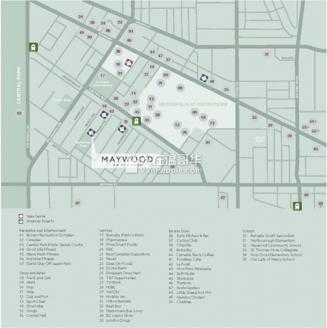 【加西置业楼花团购】*Maywood on the Park*Metrotown黄金地段豪华公寓 挀奋人心的新住宅社区