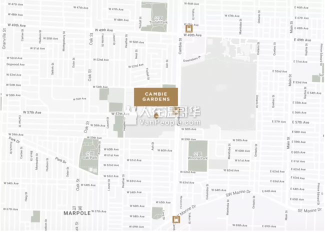 【加西置业楼花团购】*Cambie Gardens* Onni推出温西地王级项目