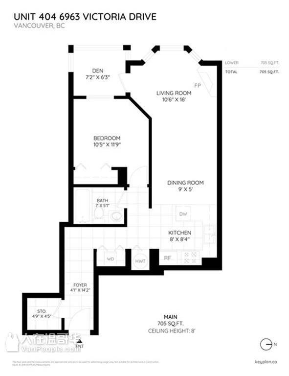 温东1Bed 1Den 1Storage旧房新装修