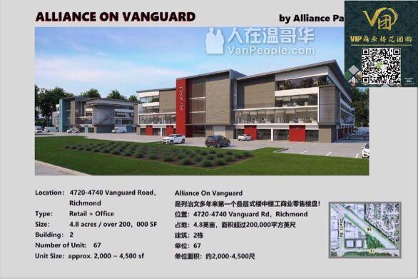 列治文商业楼花无20%海外买家税,$390一尺起 Vanguard