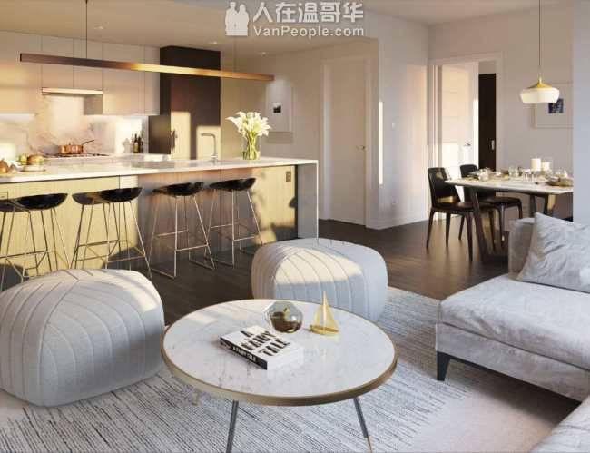 本那比市最中心位置高端公寓,社区配置齐全,投资自住的绝佳机会,