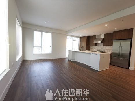 温哥华西区Cambie夹54街全新豪华2房2卫+1Den公寓出租