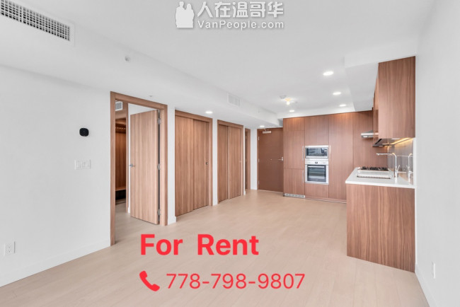 Richmond Concord Garden 全新高层1房1Den公寓即日起租