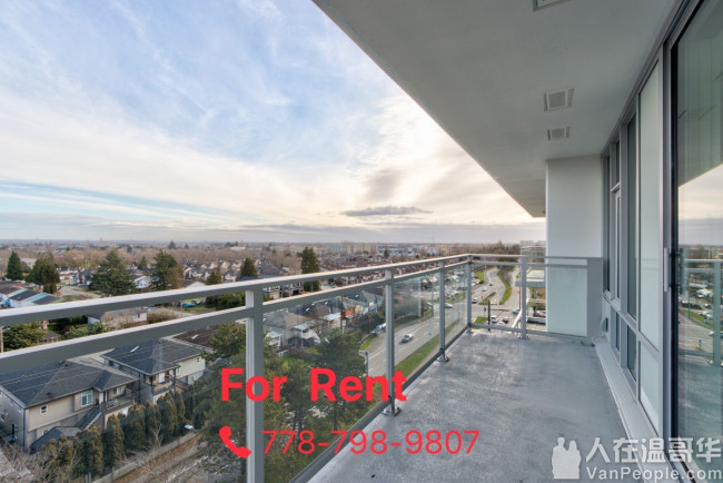 Richmond Concord Garden 全新高层1房1Den公寓即日起租