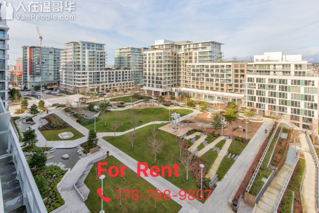 Richmond Concord Garden 全新高层1房1Den公寓即日起租
