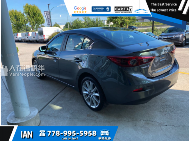 血亏清库存!买了你就赚!超低里程数!2018 Mazda 3 GT/无事故!导航/倒车影像/蓝牙/座椅加热