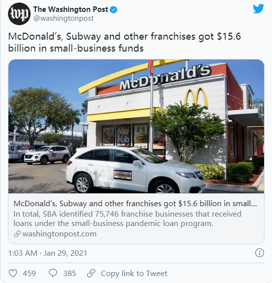 佛州百事通 拜登要把最低时薪翻倍美国人围着麦当劳吵翻天