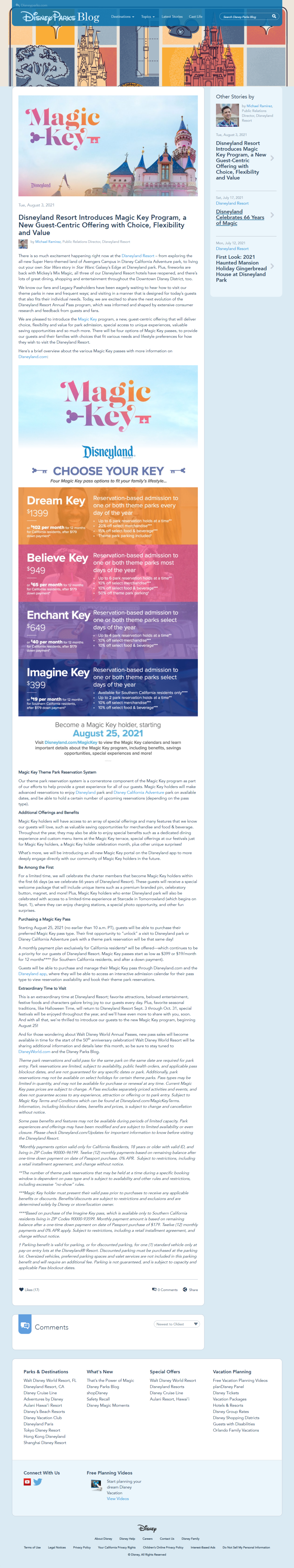 迪士尼推出 魔法钥匙 年票 南加州居民独享 399 年 人在洛杉矶网lapeople Com