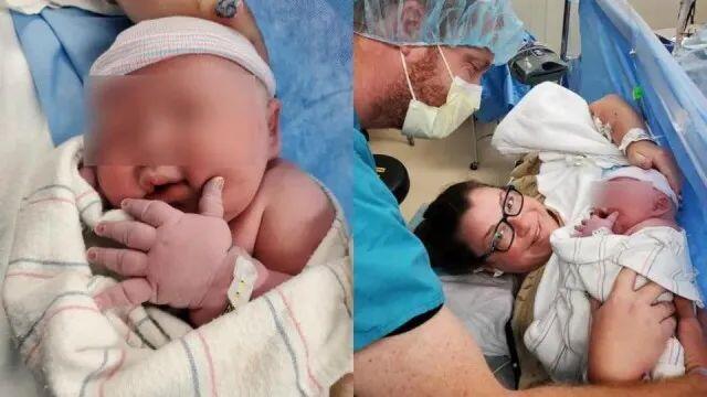 美国产妇诞下巨婴产房惊呼 没见过这么大的 人在洛杉矶网lapeople Com