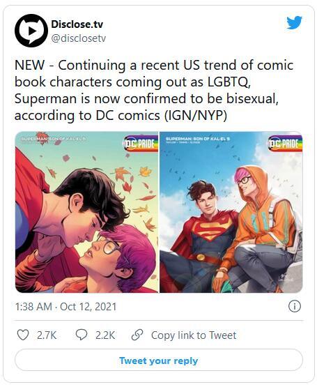 Dc 新一代超人出柜11月故事吻上记者男友 人在洛杉矶网lapeople Com