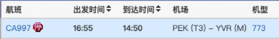 中加直飞航班更新！单程涨破30000元 加国境内猛推百元机票！ - 人在温哥华网 VanPeople.com