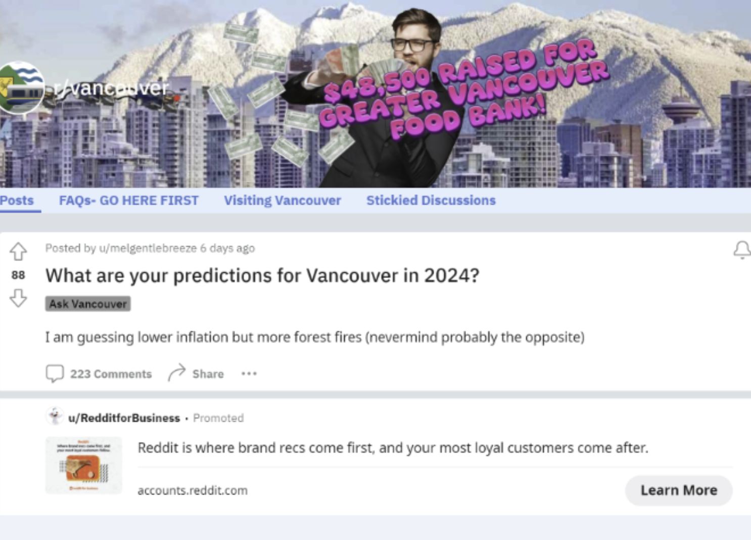 你对温哥华2024年的期望是、预测是什么？Reddit论坛网友“神回复”让人哭笑不得…… - 人在温哥华网VanPeople.com