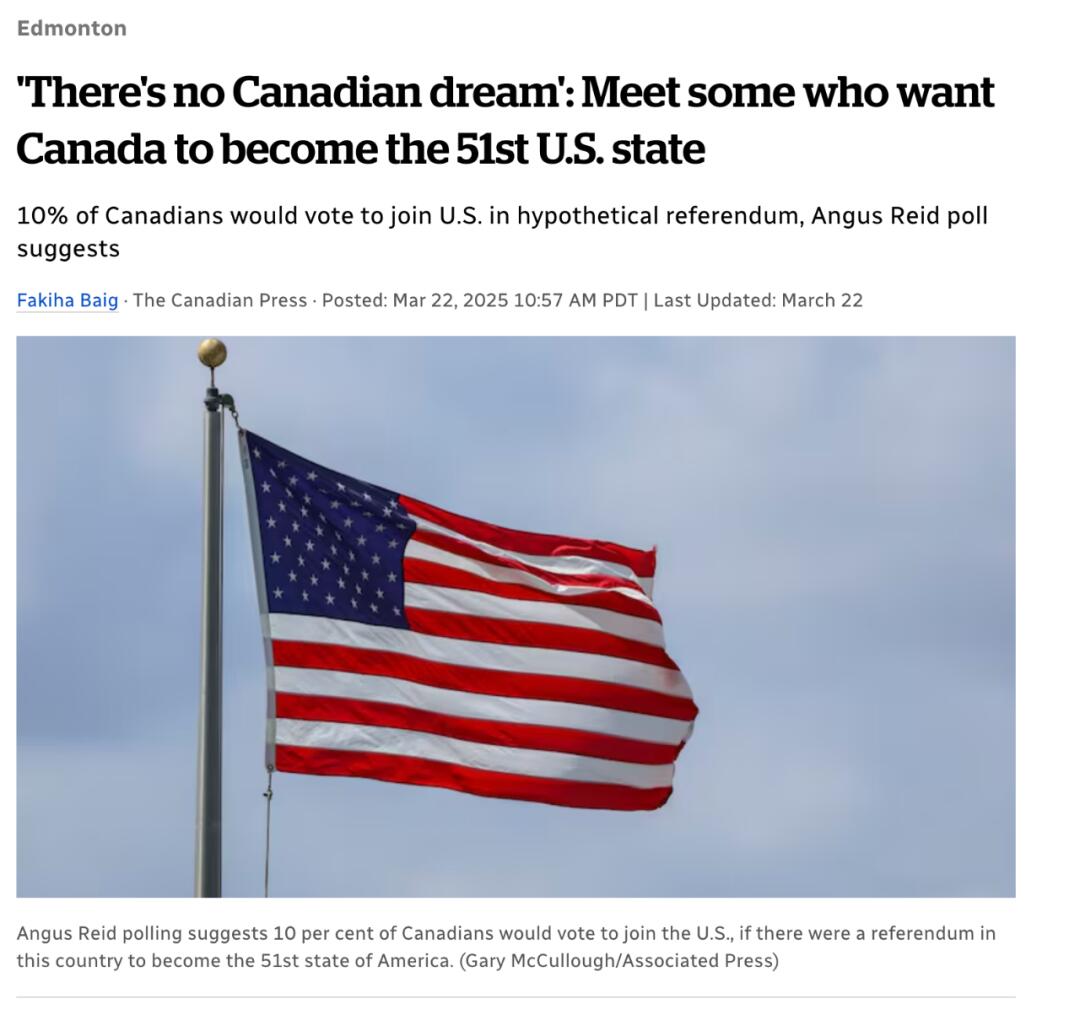 阿省支持变美国51州的加拿大人最多！“加拿大梦已死”应该加入美国！ - 人在温哥华网VanPeople.com