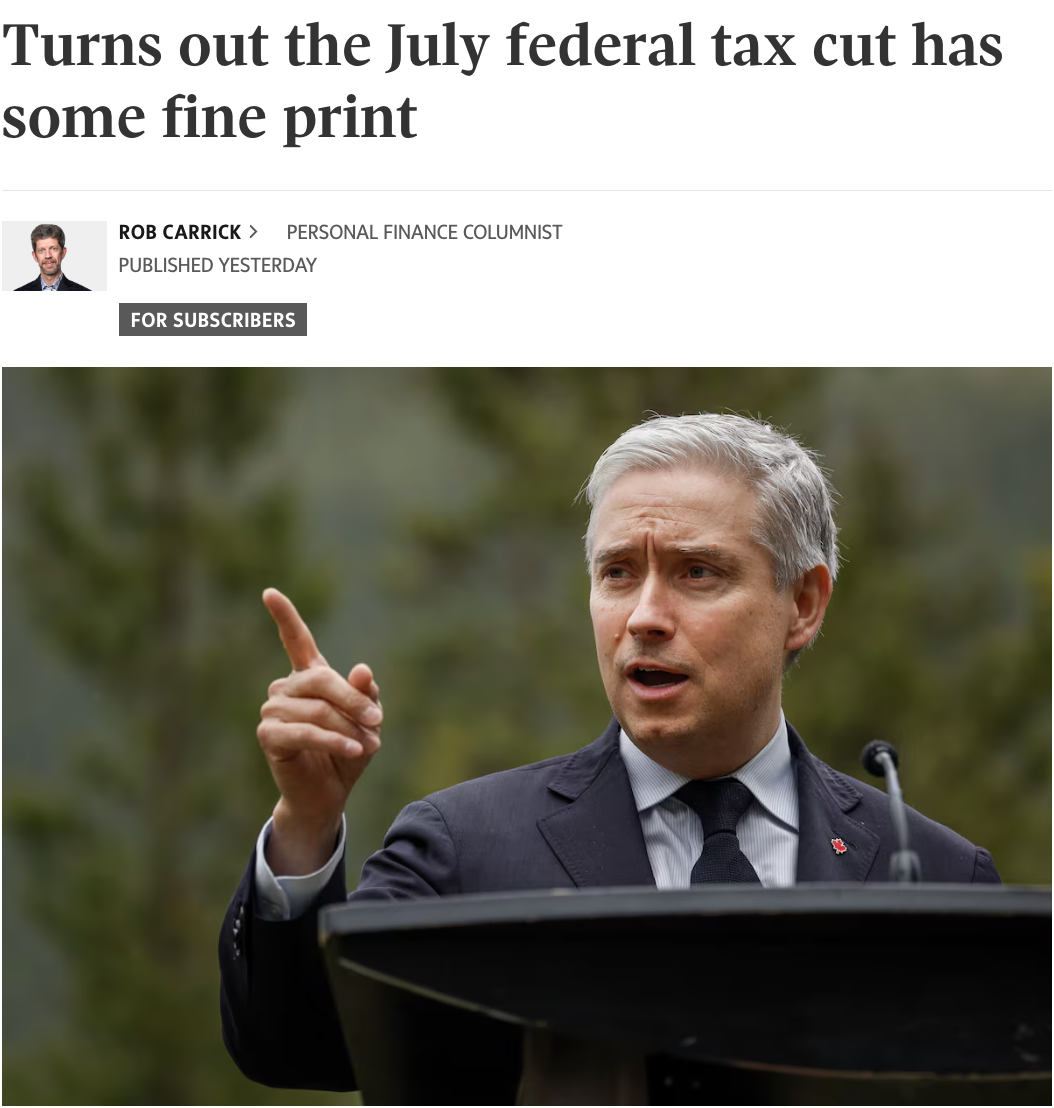 看上去很美！加拿大联邦7月下调个税一家到底能省几个钱？ - 人在温哥华网VanPeople.com